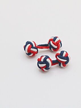 Ox & Bull Red, White and Blue Cufflinks